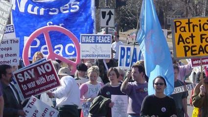 Iraq war protestors