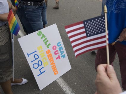 military gay pride parade