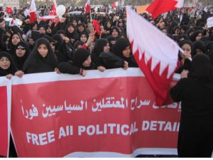 protestors in Bahrain