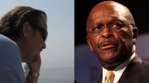 Jamie Brazil and Herman Cain