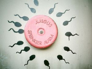 egg and sperm (sprinkler alarm)