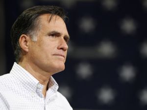 Republican presidential contender Mitt Romney