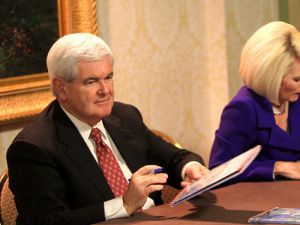 Newt Gingrich at a book signing in Washington DC last October.