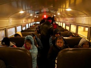 people on a bus