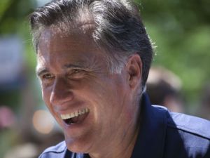 romney laughing