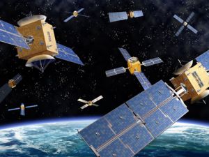 satellites in space