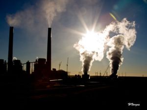 power plant in the sun