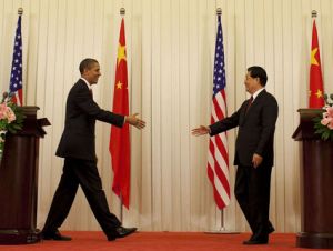 President Barack Obama and Chinese President Hu Jintao