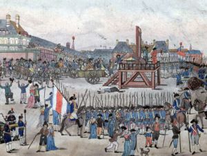 The execution of Robespierre and his supporters on 28 July 1794
