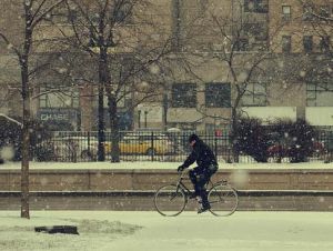 winter biking