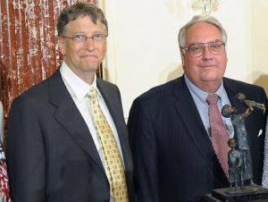 Bill Gates and Howard Buffett