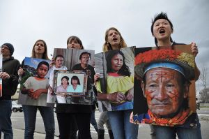 chevron protesters