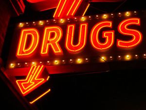 drugs sign