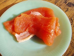 salmon on a plate