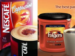 Folgers and Nescafe