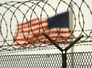 fence and flag