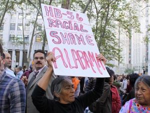 HB 56 protester