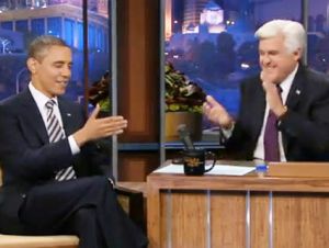 barack obama jay leno