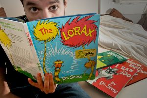 guy reading the lorax