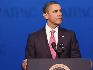 barack obama aipac