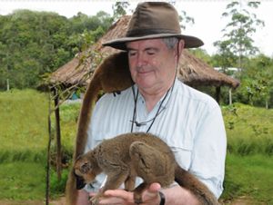 Newt with animal