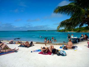 sunbathers