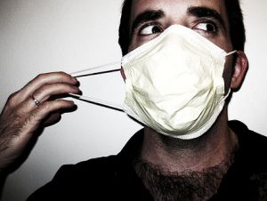 guy with surgical mask