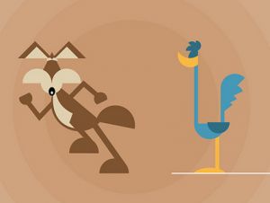 Wile E. Coyote and Road Runner