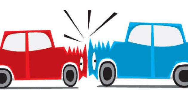 cars crashing large