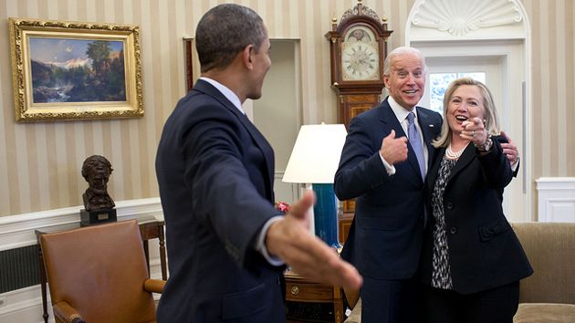 Obama, Biden, and Clinton