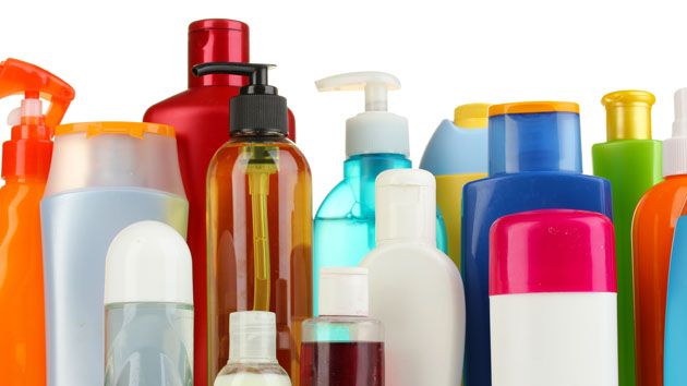 shampoo bottles