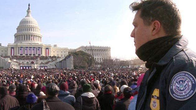 TSA agent at inauguration