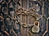 padlocked door