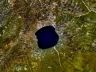 arial view of the lake