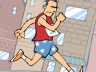 a guy running