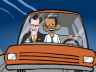 Romney and Obama in a driverless car 