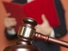 a gavel and a judge in the background