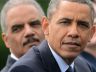 Eric Holder and President Obama