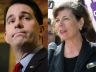 Scott Walker and Kathleen Falk