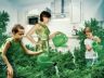 Growing marijuana in the kitchen.