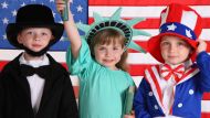 patriotic american kids