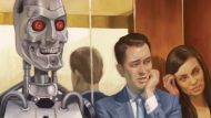 Robot in elevator