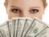 woman with money